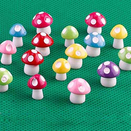 Gilroy 10pcs Mini Mushrooms Miniature Figurines, Fairy Garden Accessories, Fairy Garden Supplies, Micro Landscape - Plant Pots, Bonsai Craft Decor