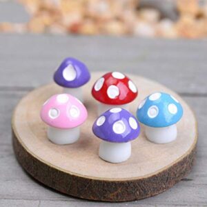 Gilroy 10pcs Mini Mushrooms Miniature Figurines, Fairy Garden Accessories, Fairy Garden Supplies, Micro Landscape - Plant Pots, Bonsai Craft Decor