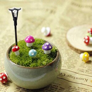 Gilroy 10pcs Mini Mushrooms Miniature Figurines, Fairy Garden Accessories, Fairy Garden Supplies, Micro Landscape - Plant Pots, Bonsai Craft Decor