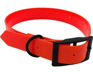 trischitti fluorescent tpu plastic collar 60 cm x 2.5 cm x 3 mm orange -