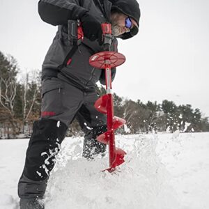 Eskimo 35600 Pistol Bit 8" Ice Auger Drill Adaptive Ice Auger Weighs only 3.9 Pounds, Centering Point, Redrills Old Holes Easily Extremely Fast Cutting, 42",3-Year Warranty