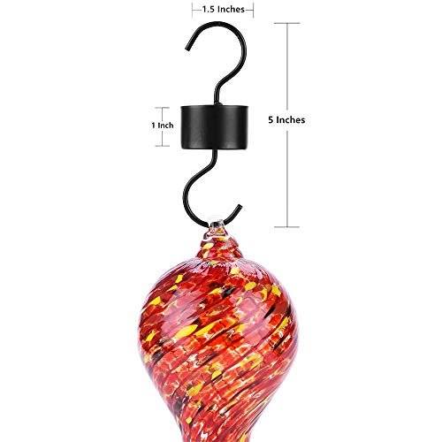 Hummingbird Feeder Ant Moat, Hummingbird and Oriole Feeder Hanging Ant Guard, Feeder Accessory Hooks - 2 Packs