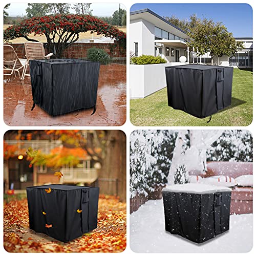 Outdoor Table Cover - Onlyme Patio Table Cover Square for Outdoor Furniture, Waterproof Outdoor Furniture Cover, 50 x 50 x 25 in