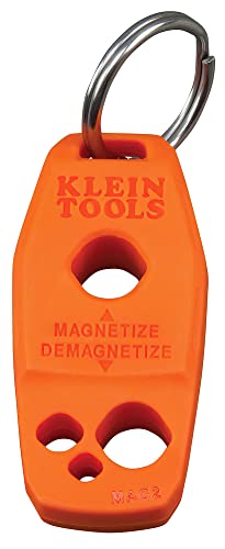 Klein Tools 85148 Screwdriver Set with Magnetizer / Demagnetizer for Magnetic Tips, Flathead and Phillips, Non-Slip Cushion Grip, 8-Piece