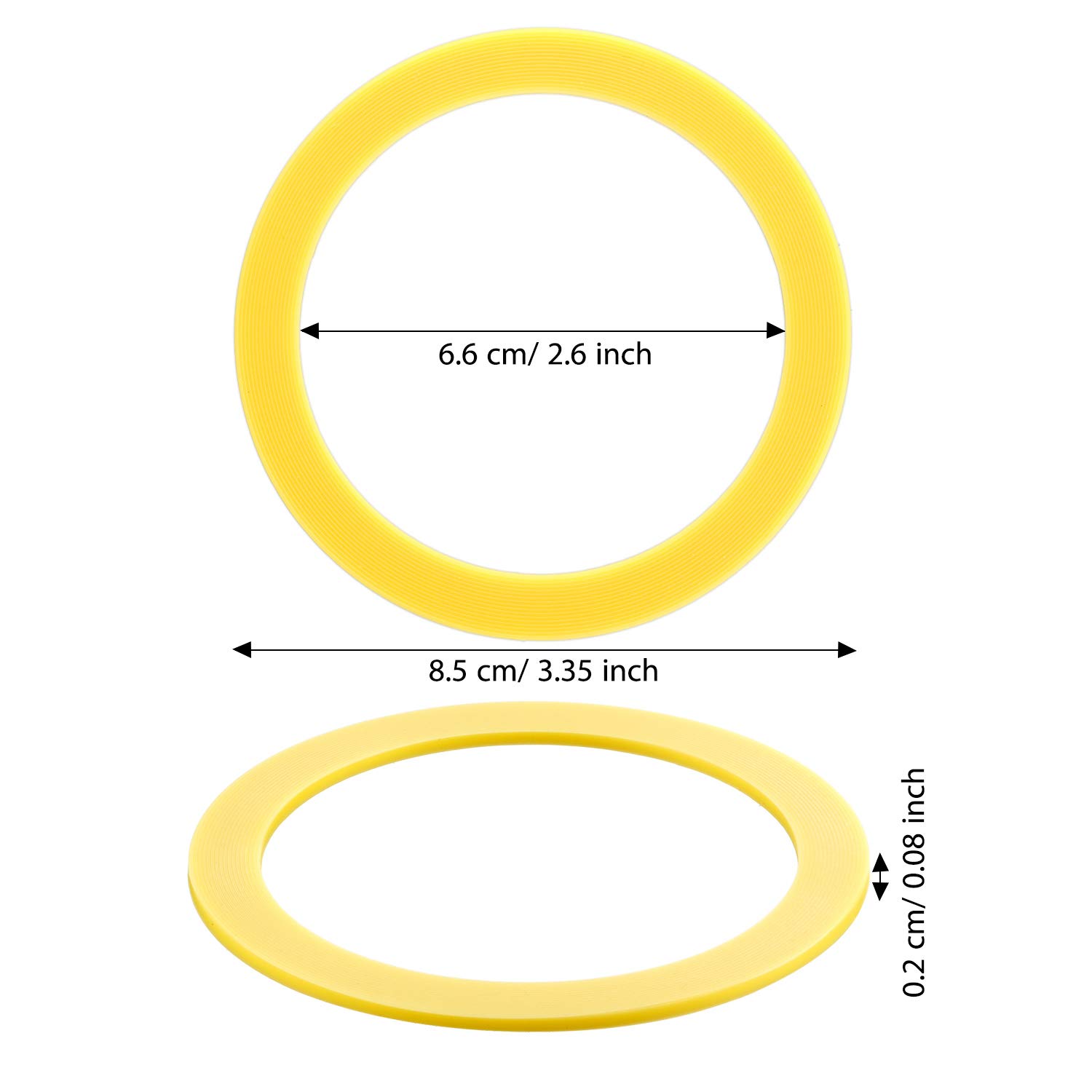 6 Packs Canister Toilet Flush Valve Seal Replacements for Toilets Replaces K-GP1059291