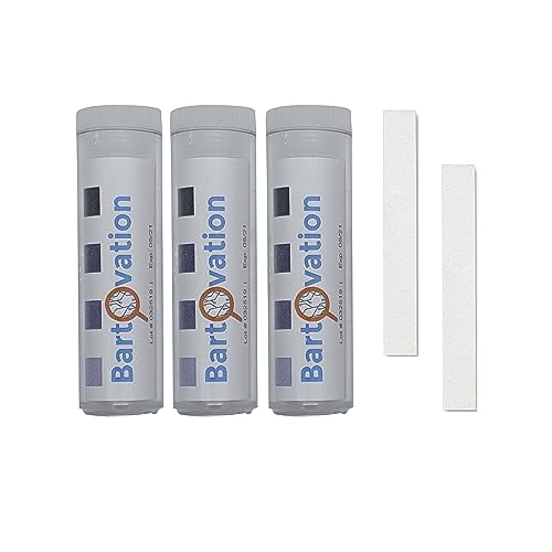 Three Pack Restaurant Sanitizer Chlorine Test Paper, 10-200 ppm [3 Vials of 100 Paper Strips]