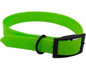 trischitti plastic collar in fluo tpu 60 cm x 2.5 cm x 3 mm green -