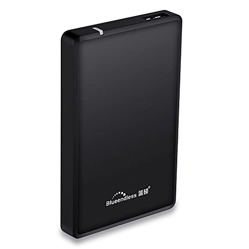 Blueendless Ultra Slim Portable External Hard Drive USB3.0 2.5" HDD Storage Compatible for PC, Desktop, Laptop (500GB)