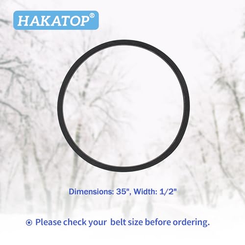 HAKATOP 954-0101 754-0101 Auger Drive Belt for MTD Cub Cadet 754-0101A 954-0101A 265-433 Murray 581264 581264MA 1/2 X 35" Snow Blower