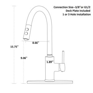 Peppermint Kitchen Sink Faucet Pull Down Matte White Kitchen Faucets with Pull Out Sprayer High Arc Single Handle White Faucet for Kitchen Sink Brass