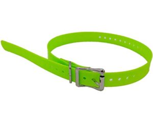 trischitti plastic collar in fluo tpu 71 cm x 1.9 cm x 2.5 mm green -