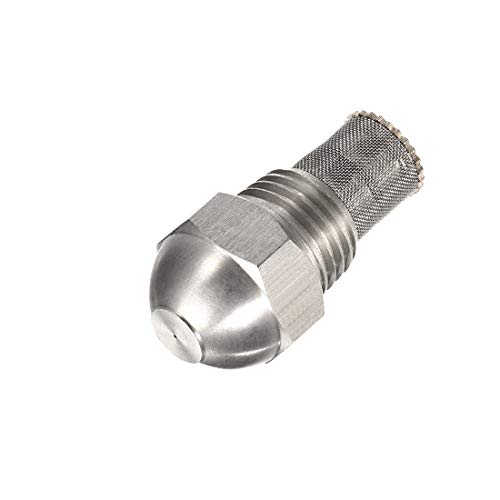 uxcell Mist Nozzle - 1/4BSPT 0.4mm Orifice Dia 304 Stainless Steel Fine Atomizing Spray Tip