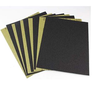 Sandpaper Sheets, 60 Grit Dry Wet Sand Paper, 9 x 11 Inch,Silicon Carbide, for Wood Furniture Finishing, Metal Sanding and Automotive Polishing,10 -Sheet