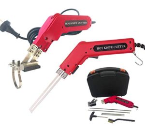 200w electric hot knife tyrofoam cutting tool kit heat cutter with blades accessories (heat cutter kit)