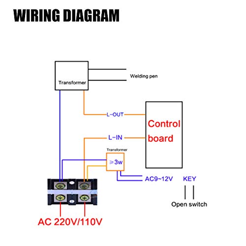 Spot Welder Controller, Spot Welder Time Control Module, Digital Display Controller Board(9-12VAC, 40A, 100A)(100A)