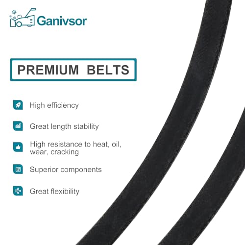 Ganivsor Replacement 3/8" x 33-1/4" 1733324SM 2-Stage Snow throwers Driver Belt Compatible with Murray Craftsman 579932 579932MA