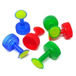 HONBAY 12PCS Plastic Bottle Cap Sprinklers Nozzles Bonsai Watering Spout Nozzle for Indoor Nursery Garden Plants (GB 28mm Caliber)