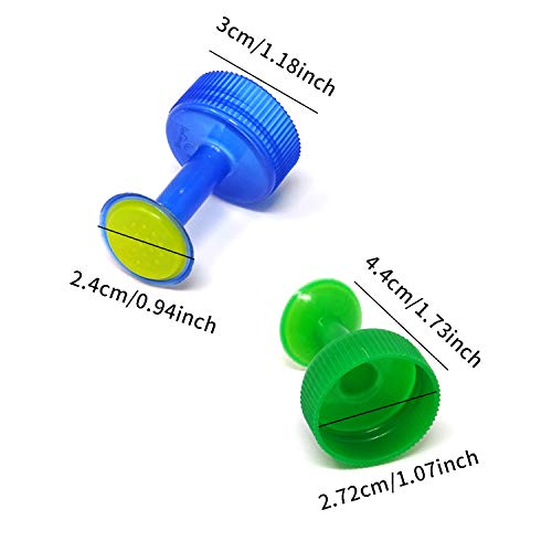 HONBAY 12PCS Plastic Bottle Cap Sprinklers Nozzles Bonsai Watering Spout Nozzle for Indoor Nursery Garden Plants (GB 28mm Caliber)