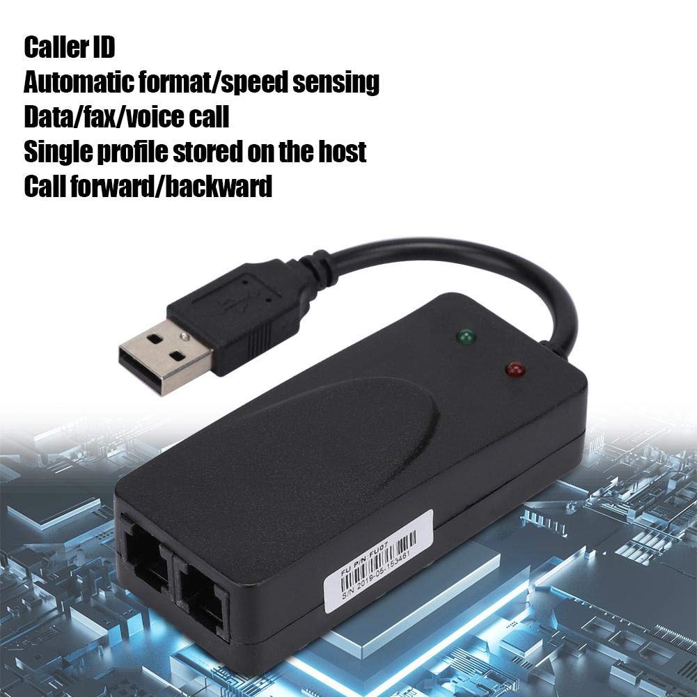 Normal Dial up Modem,Fax Modem Dual Port USB2.0 56K External Modem Driver for Win 98,2000,ME,XP,Vista,CE5.0,10,8.1,8,7,Support Dial The Internet,Automatically Send,Receive Faxes