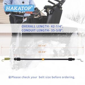 HAKATOP Snow Thrower Clutch Cable Replaces Cub Cadet 746-0910A, 746-0910 and MTD 746-0910A