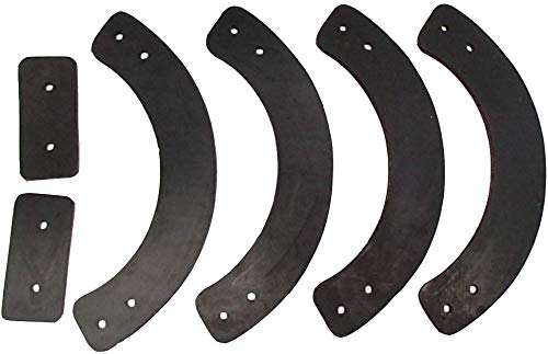 Huarntwo 753-04472,735-04032, 735-04033 Replacement Rubber Paddle Set for MTD Snowblower