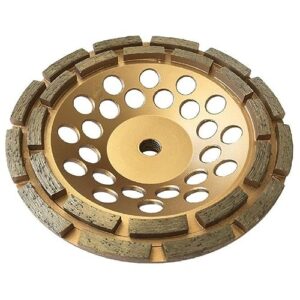 7" diamond grinding wheels for concrete or masonry, 24 double row segments, 30/40 grit, medium bond, 5/8"-11 arbor