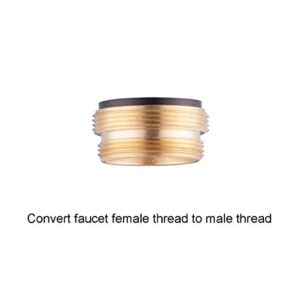 Dishwasher Faucet Adapter, Dishwasher Snap Adapter, 55/64-27 Thread with Small Diameter Nipple, Chrome Plated, Brass