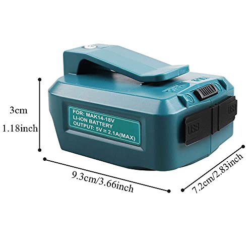 14-18V ADP05 Power Source 2 USB Ports Charger with 3-in-1 USB Cable for Makita LXT Series Rechargeable Lithium ion Battery Adapter