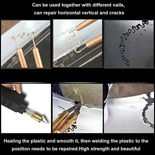 Plastic Repair Staples,Hot Staples Stainless Steel Plastic Stapler for Car Bumper Stapler Repair Welder 100pcs 0.8mm Auto Bumper Repair Pre Cut Welding Staples Repair Tool Kit