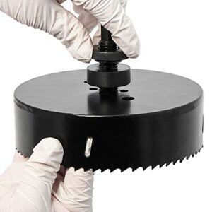 6 Inch 152mm Hole Saw Blade for 1/2" Electric Drills, with Hex Shank Arbor,HSS Bi-Metal Holesaw Drill Bits Cut Smooth and Fast in Wood,Plastic, Drywall, Thin Metal