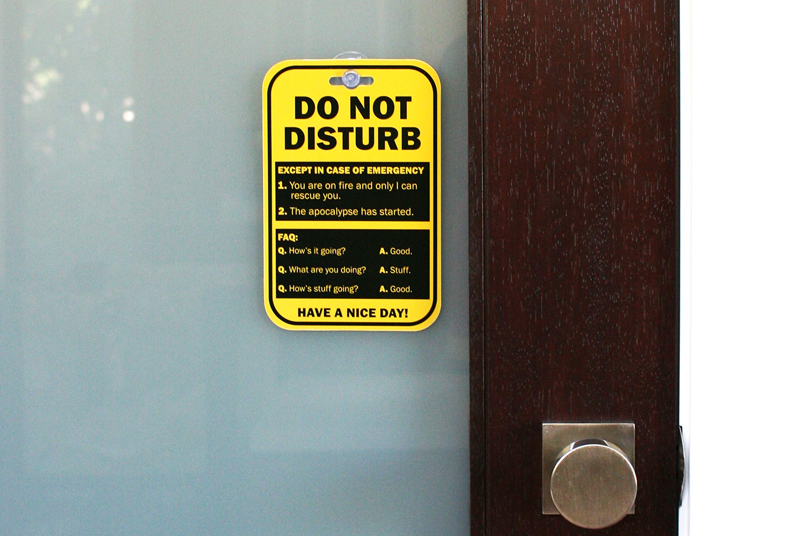 Do Not Disturb Privacy Double Sided Sign for the Office Cubicle Desk or Personal Room