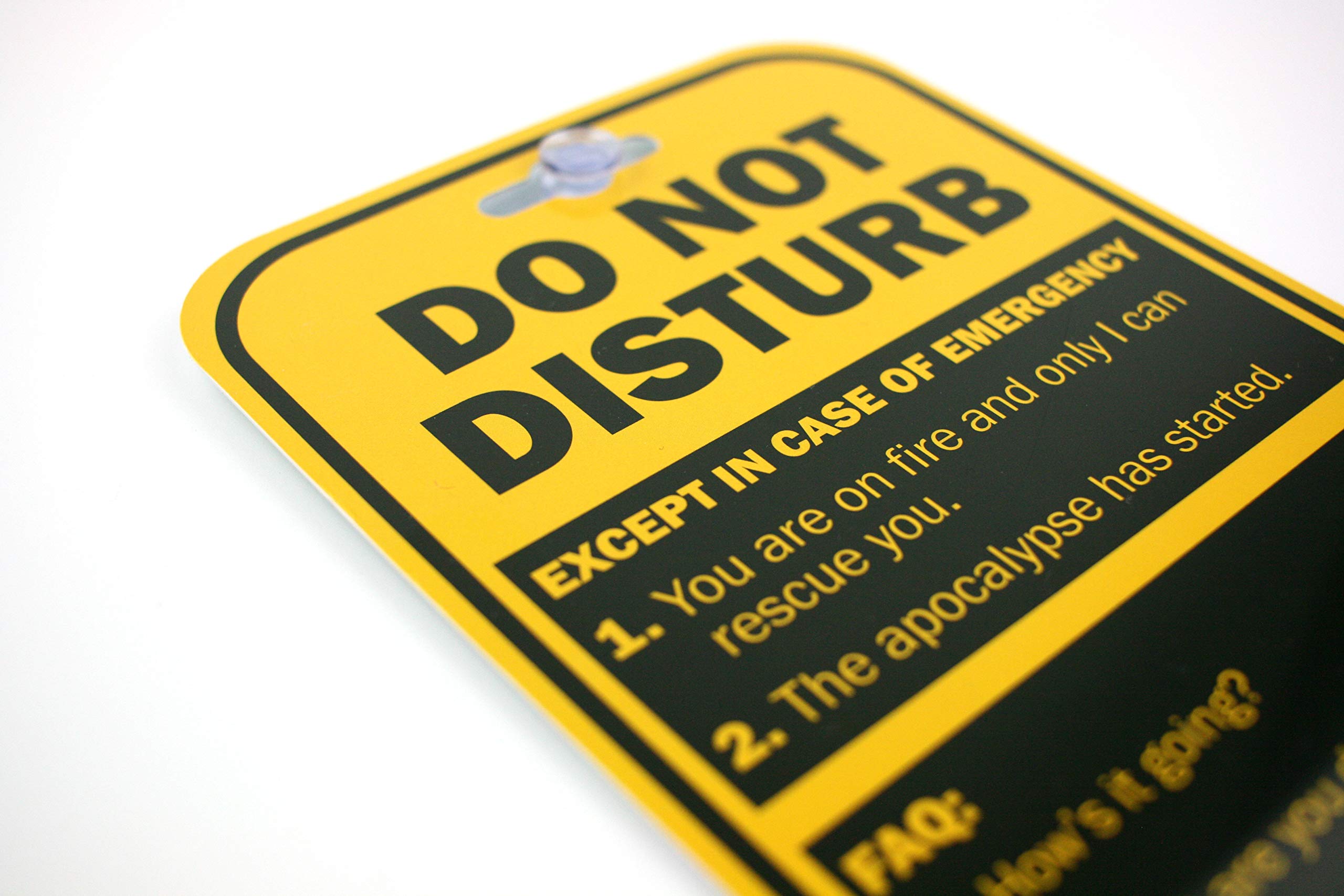 Do Not Disturb Privacy Double Sided Sign for the Office Cubicle Desk or Personal Room