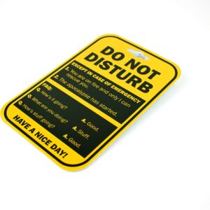 Do Not Disturb Privacy Double Sided Sign for the Office Cubicle Desk or Personal Room