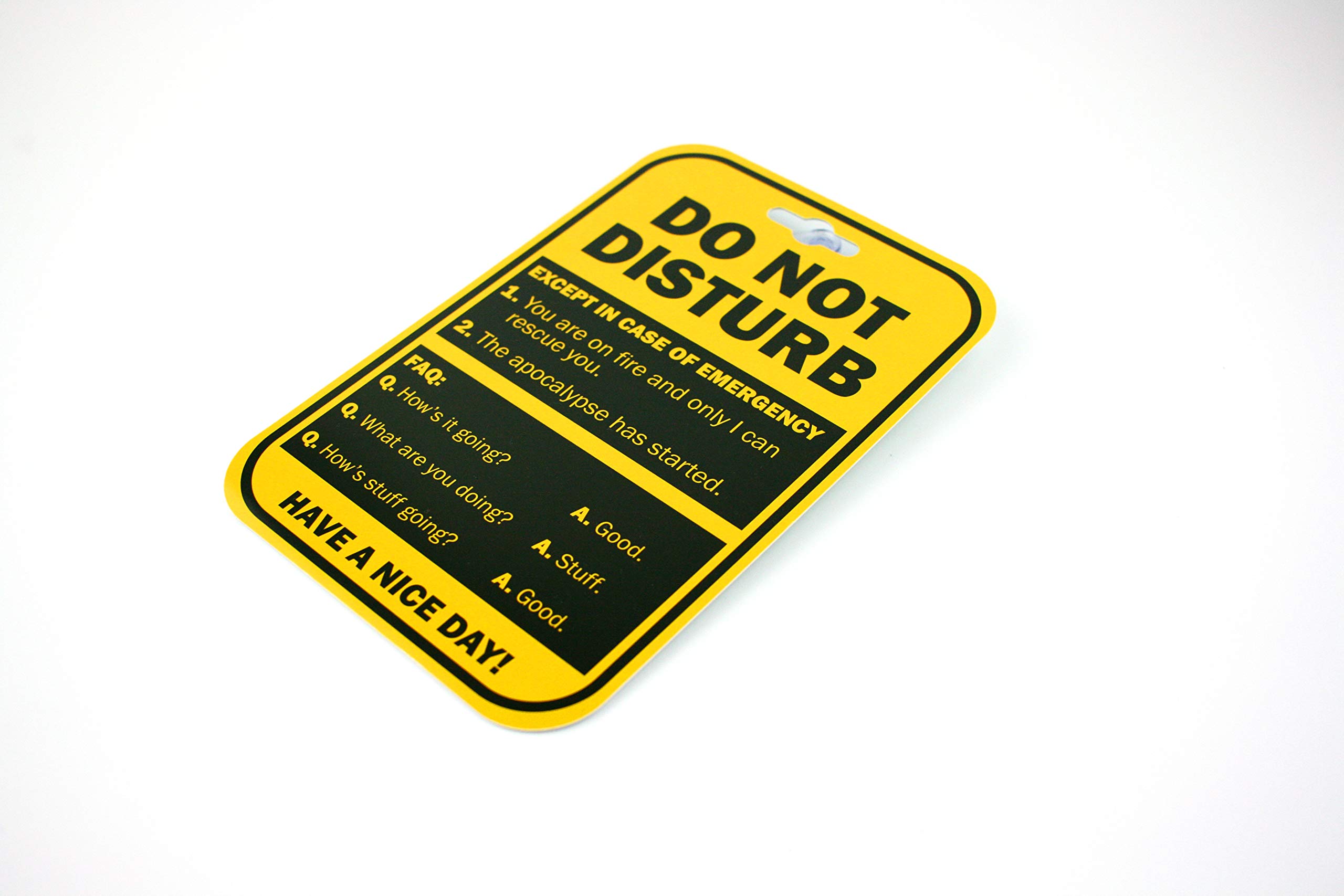 Do Not Disturb Privacy Double Sided Sign for the Office Cubicle Desk or Personal Room