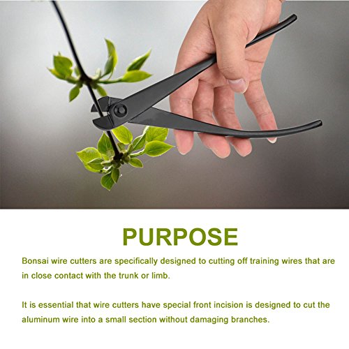 Pomya Bonsai Wire Cutter, Professional Grade Manganese Steel Alloy Bonsai Tool Wire Cutters