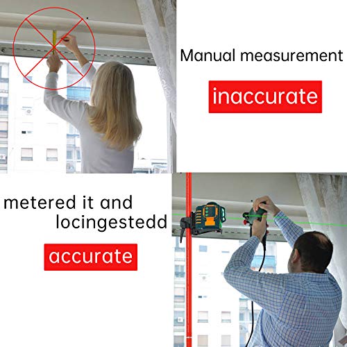 Telescoping Pole, Telescoping Laser Level Support Pole with Tripod and Mount for Lasers Level of Rotary and Line Lasers