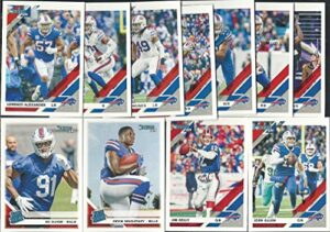 2019 panini donruss football buffalo bills team set 11 cards w/rated rookies josh allen jim kelly