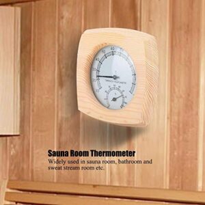 Wood Sauna Thermometer, Sauna Room Hygrometer Thermometer Digital Sauna Temperature Meter Humidity Meter Used in Sauna Room, Bathroom, Sweat Stream Room etc