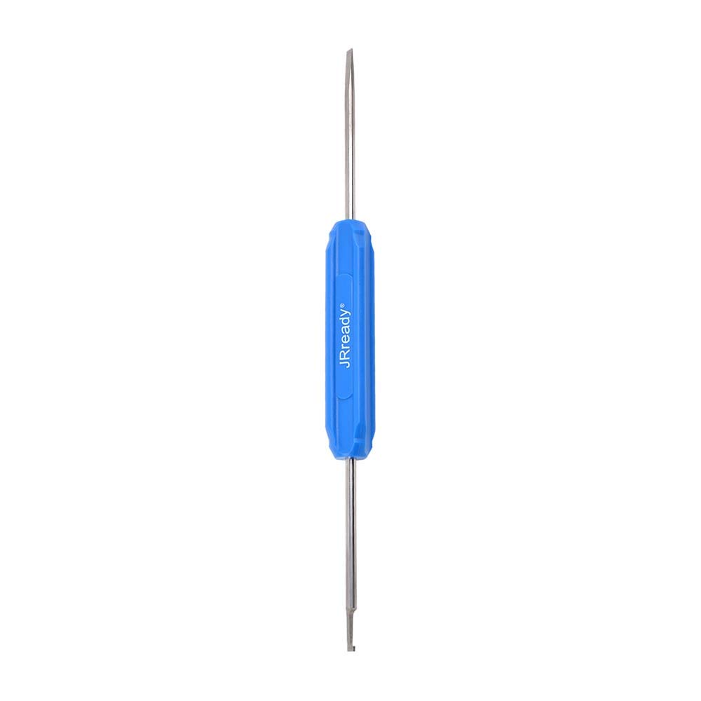 JRready DT series Solid contacts Pin removal tool DRK-RT1, Deutsch Connector Removal Tool, 90 Degree Hook+ Standard Flat Head Screw Driver, suitable for DT, DTM, DTV, DRB, DRCP and STRIKE connectors