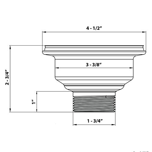 Ruvati Kitchen Sink Strainer Drain Assembly - Satin Brass Matte Gold Stainless Steel - RVA1022GG