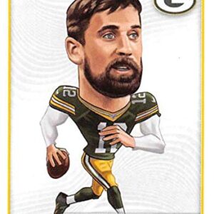 2019 NFL Stickers Collection #385 Aaron Rodgers Green Bay Packers Fathead (Small, Thin, Peelable Official Panini Sticker Football Card)
