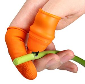 fruit and vegetable picking potted plants trim silicone thumb knife set picking portable knife garden tools (1)