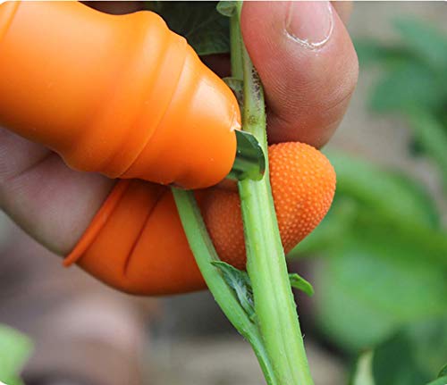 Fruit and Vegetable Picking Potted Plants Trim Silicone Thumb Knife Set Picking Portable Knife Garden Tools (1)