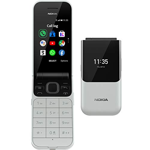 Nokia 2720 Flip Dual-SIM 4GB ROM + 512MB RAM (GSM Only | No CDMA) Factory Unlocked 4G/LTE Keypad Phone - (Gray) - International Version