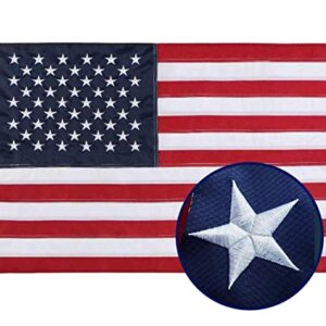 duduta 2x3 Feet American Flag Nylon USA Flag Outdoor Indoor US Flag Embroidered Stars Sewn Stripes Brass Grommets