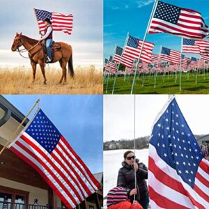 duduta 2x3 Feet American Flag Nylon USA Flag Outdoor Indoor US Flag Embroidered Stars Sewn Stripes Brass Grommets