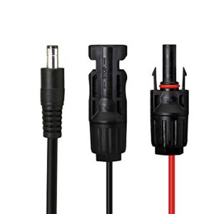 CERRXIAN 1.5m 16AWG to DC 5.5mm x 2.1mm Male Solar Power Extension Cable for Solar Panel and Portable Generator