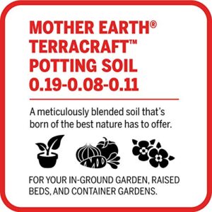 Mother Earth Products Mother Earth Terracraft Potting Soil with Peat Moss, Perlite, and Earthworm Castings, For Outdoor and Indoor Plants, 2 cu. ft.