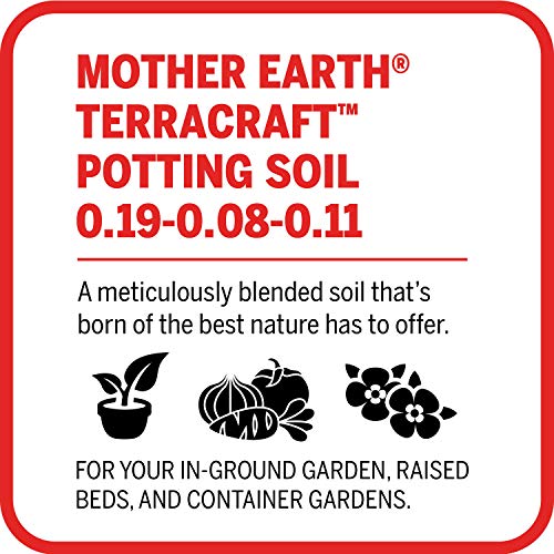 Mother Earth Products Mother Earth Terracraft Potting Soil with Peat Moss, Perlite, and Earthworm Castings, For Outdoor and Indoor Plants, 2 cu. ft.