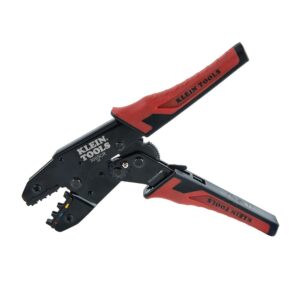 Klein Tools 3005CR Wire Crimper Tool, Ratcheting Insulated Terminal Crimper for 10 to 22 AWG Wire